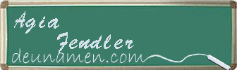 Agia Fendler Visitenkarte